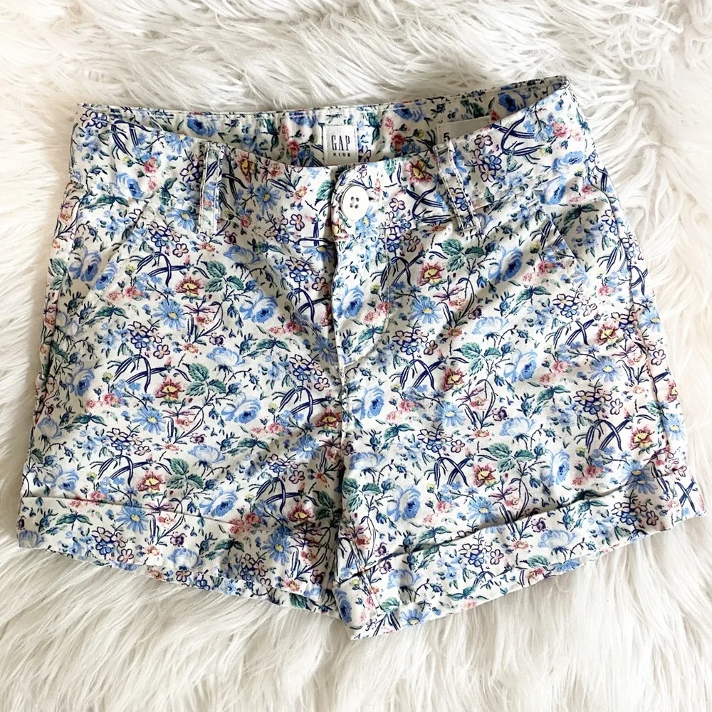 GAP girls floral shirts sz5